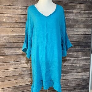 Turquoise Swim Coverup Dress